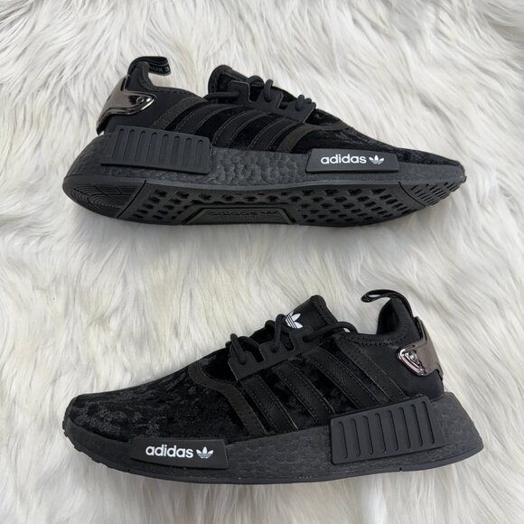 Adidas NMD_R1 Black Womens Running Shoes GW5682 NEW* Sz 7 - Picture 3 of 8